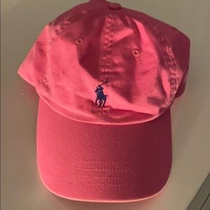 Pink polo hat